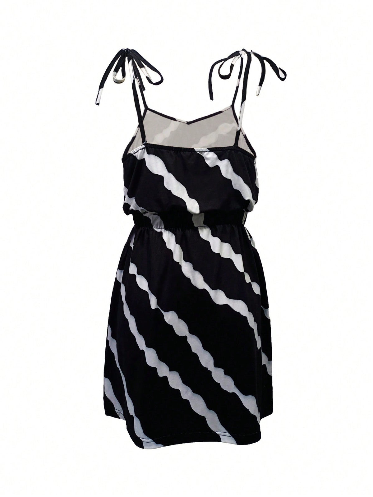 Vestito A Canotta Con Tasca Frontale E Stampa Mimetica E Slogan