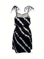 Vestito A Canotta Con Tasca Frontale E Stampa Mimetica E Slogan