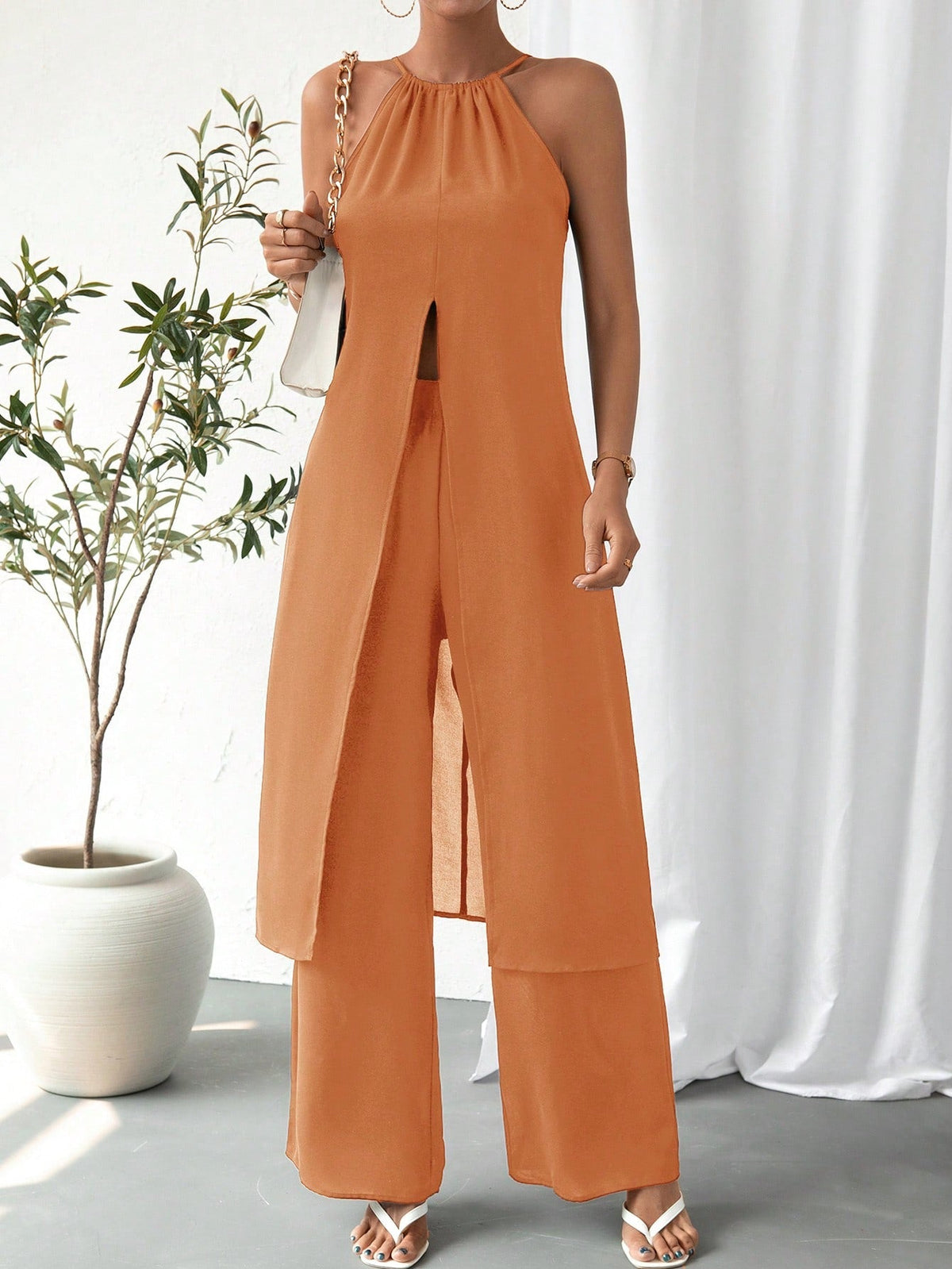 Set Abbigliamento Da Donna A Tinta Unita