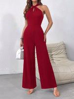 Salopette Senza Maniche A Collo Alto In Maglia Per Donne