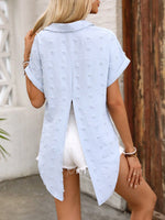 Camicia righe con manica a pipistrello