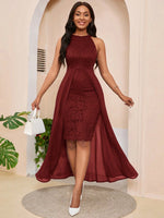 Abito linea A elegante e alla moda con vita stretta da cinching per donna, perfetto per l'estate