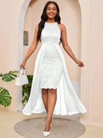 Abito linea A elegante e alla moda con vita stretta da cinching per donna, perfetto per l'estate