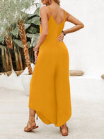 Tuta Con Salopette Geometrica Ricamata Con Spalline Per Le Vacanze