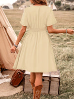 Abito Casual Di Patchwork All'uncinetto