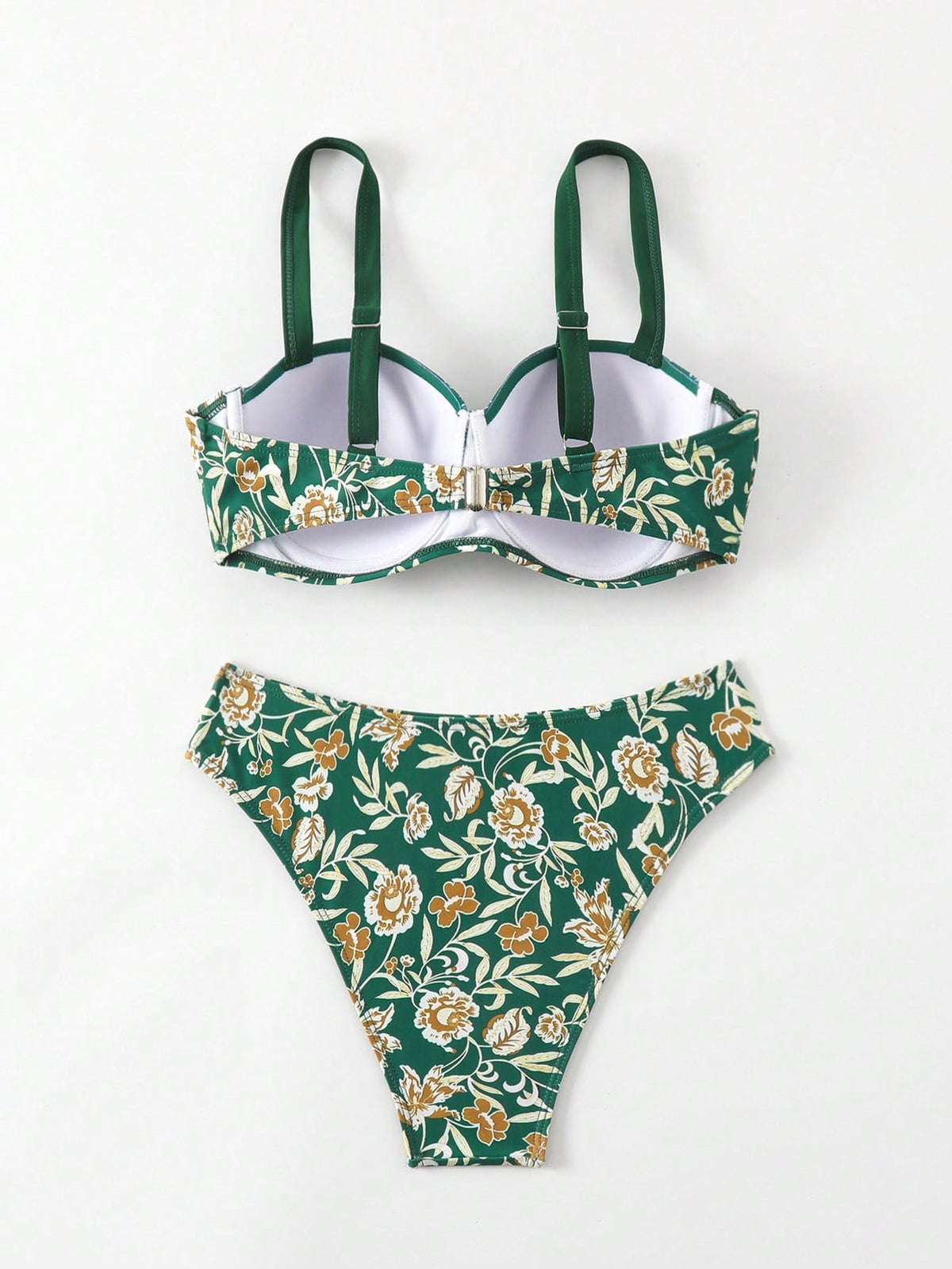 Costume Da Bagno Due Pezzi Con Stampa Floreale Da Donna