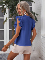 Maglietta semplice e ordinaria da donna con decorazioni di pizzo floreale da indossare ogni giorno