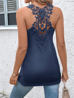 canotta estivo con lace sulla schiena per festival musicali