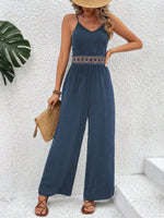 Salopette Da Donna Con Spalline Sottili In Pizzo E Cintura In Vita