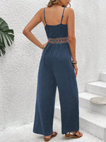 Salopette Da Donna Con Spalline Sottili In Pizzo E Cintura In Vita