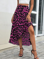 Gonna Midi Con Design Avvolgente Asimmetrico Con Stampa A Tutto Il Giro E Orlo Irregolare