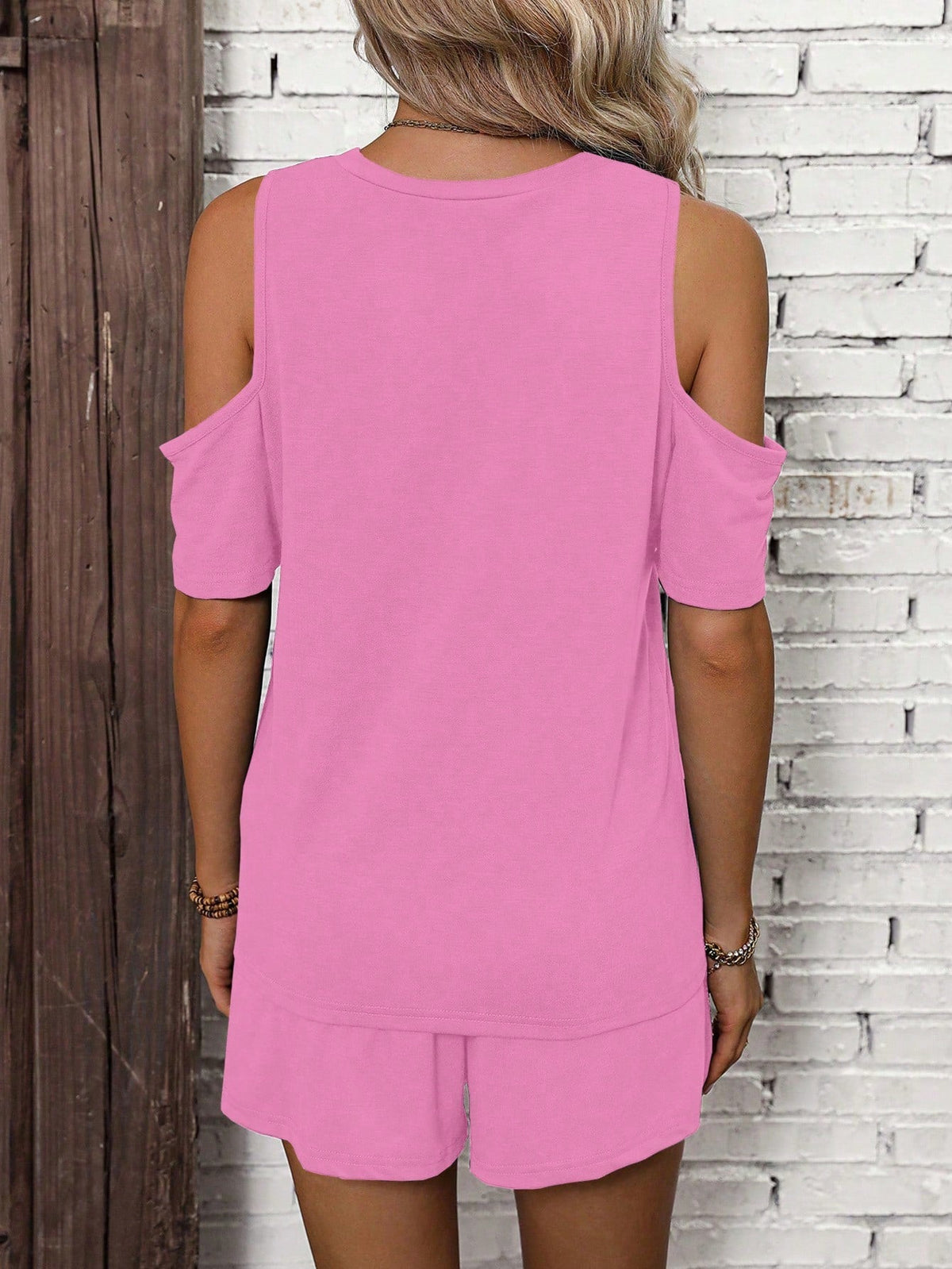 Maglietta & con nodo frontale Shorts