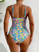 Costume da bagno intero con stampa a righe