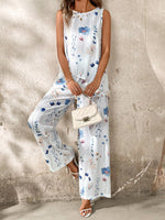 Canotta E Pantaloni Larghi Con Tasche Set Di 2 Pezzi