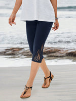 Leggings casual in maglia corta per donne