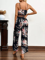 Salopette Da Donna Con Spalline Sottili In Pizzo E Cintura In Vita