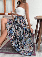 Gonna Da Spiaggia Stampata In Stile Boho