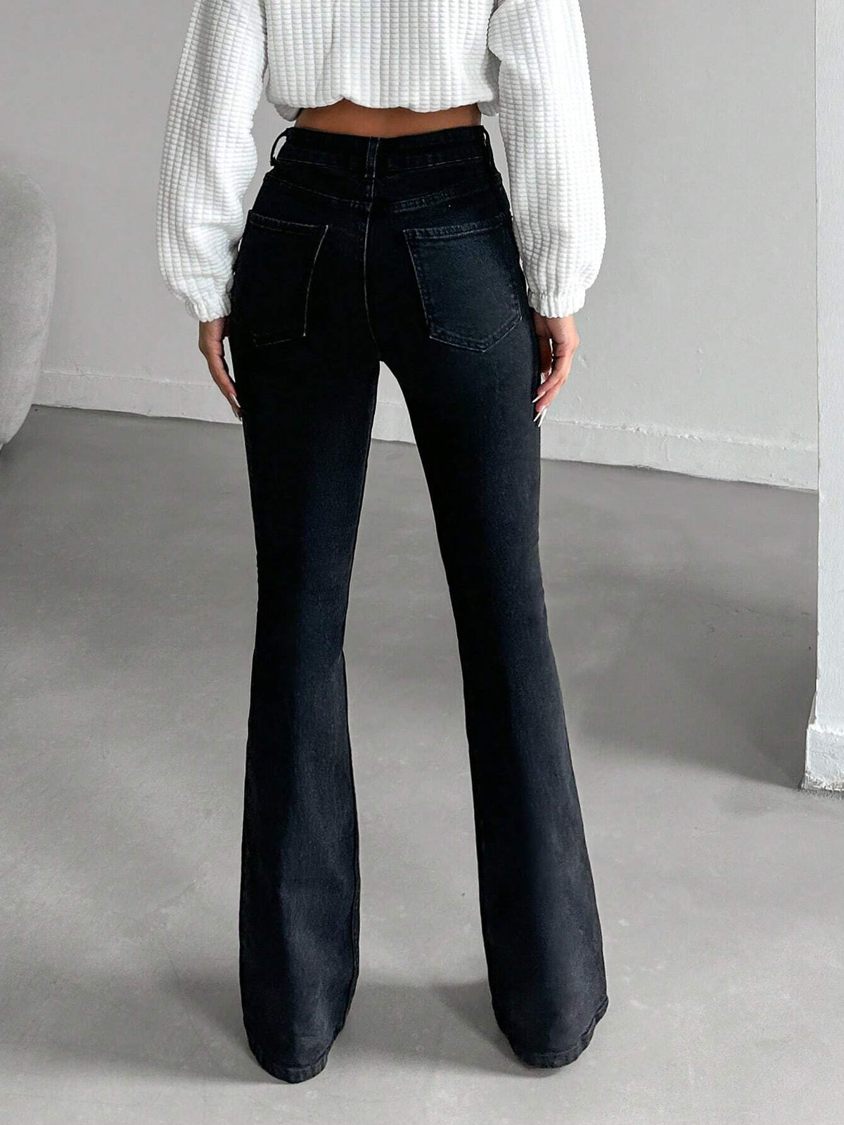 Jeans a zampa solidi