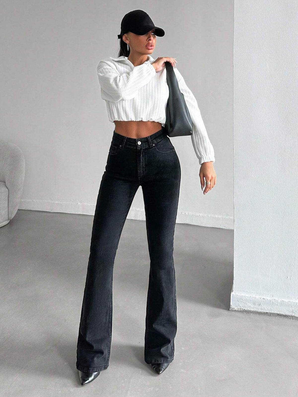 Jeans a zampa solidi