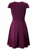 Vestito A Balze Con Scollo A Cuore