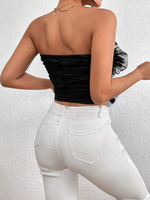 Top A Fascia Con Arricciature E Pieghe Per Donne