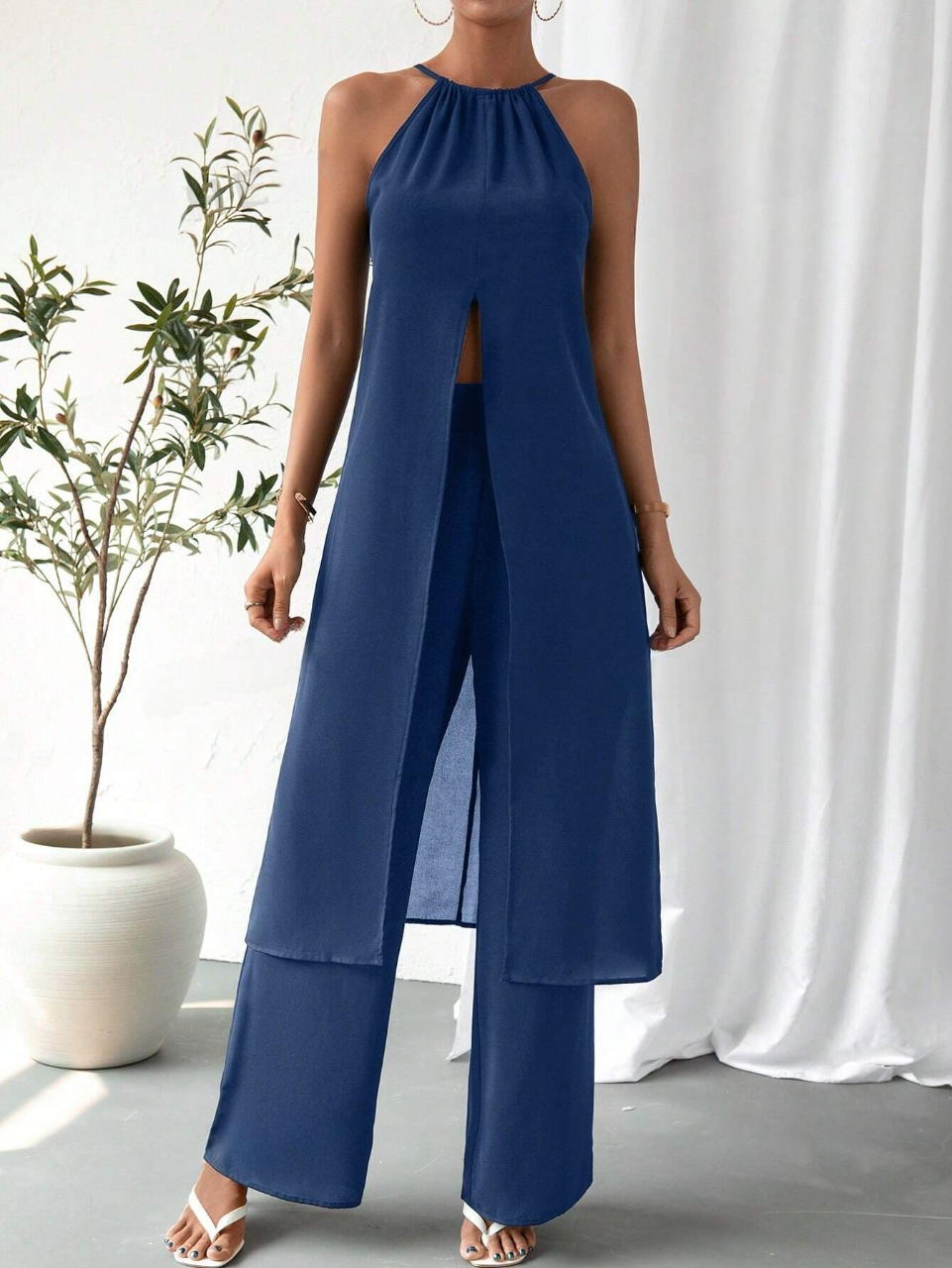 Set Abbigliamento Da Donna A Tinta Unita