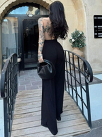 Tuta Intera Da Donna Monocolore Con Schiena Scoperta