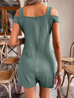 Salopette Per Donna Con Maniche Scoperte E Tasca