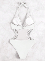 Costume intero scavato halter