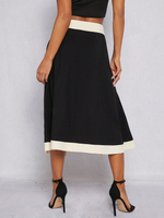 Gonna A Vita Alta E Linea A Con Blocchi Di Colore