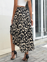 Gonna Midi Con Design Avvolgente Asimmetrico Con Stampa A Tutto Il Giro E Orlo Irregolare