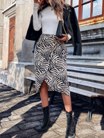 Gonne a righe zebra incrociato