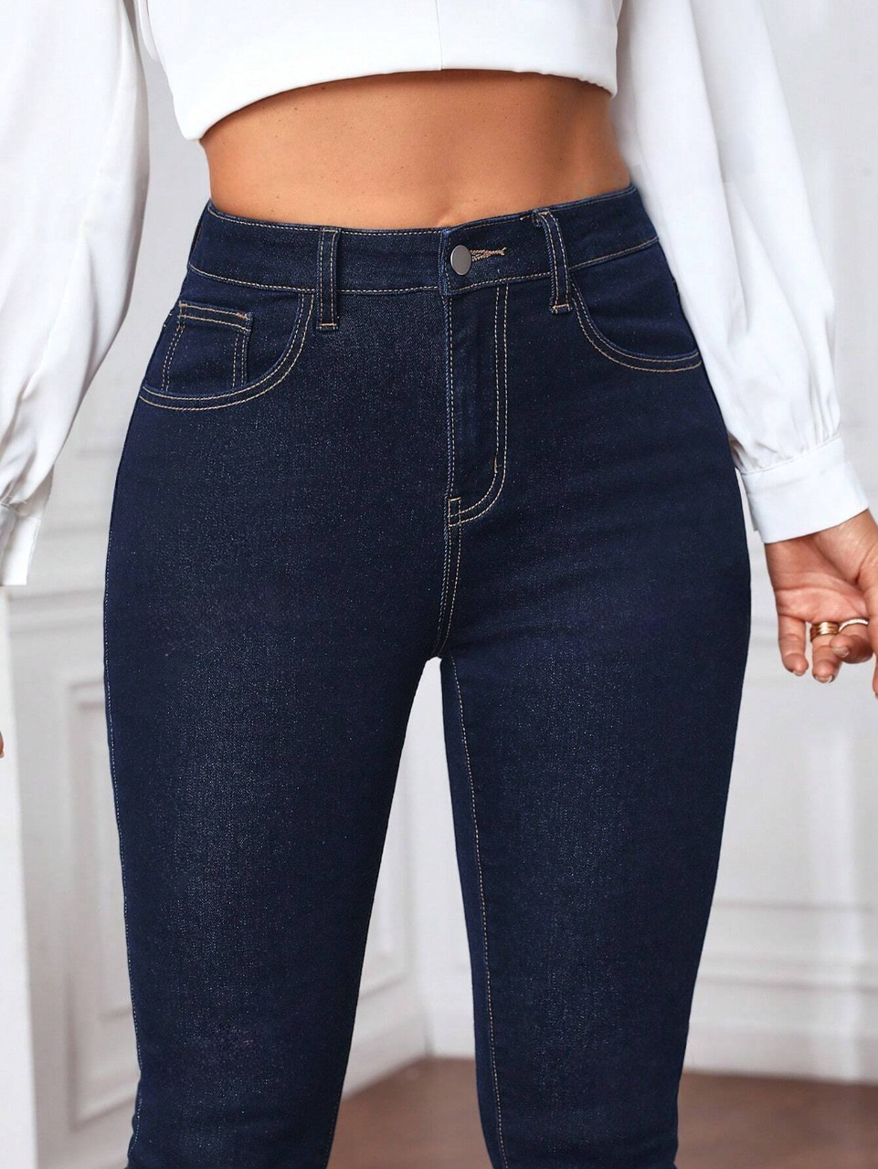 Jeans skinny monocolore