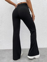 Pantaloni A Zampa A Campana A Vita Alta