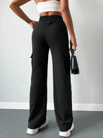 Pantaloni cargo tasca laterale con patta