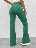 Pantaloni A Zampa A Campana A Vita Alta