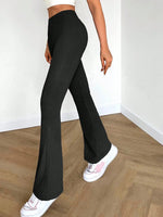 Pantaloni svasati monocolore