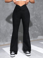 Jeans Da Donna Con Gamba Svasata A Vita Sovrapposta Estiva