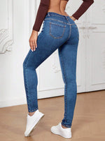 Jeans skinny tasca inclinata