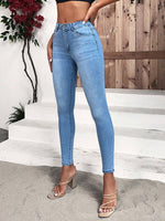 Jeans skinny tasca inclinata