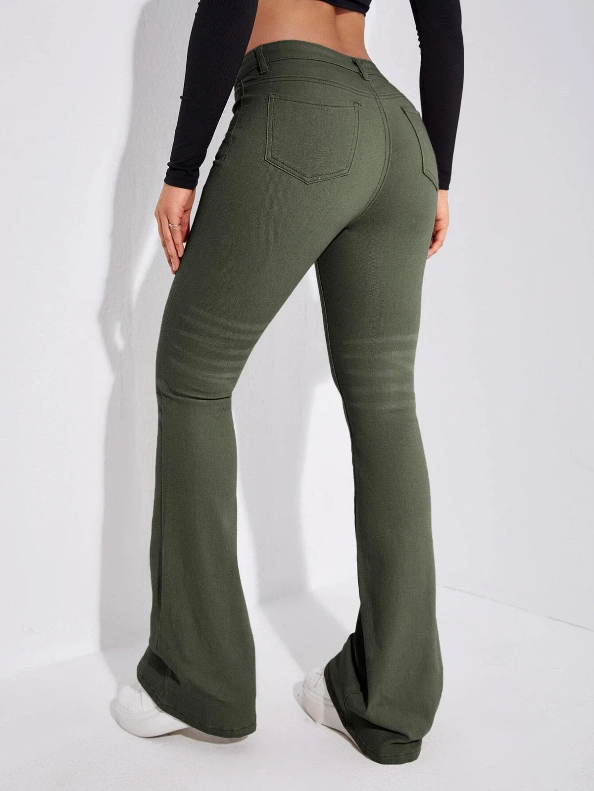 Jeans tasca inclinata bootcut