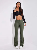 Jeans tasca inclinata bootcut