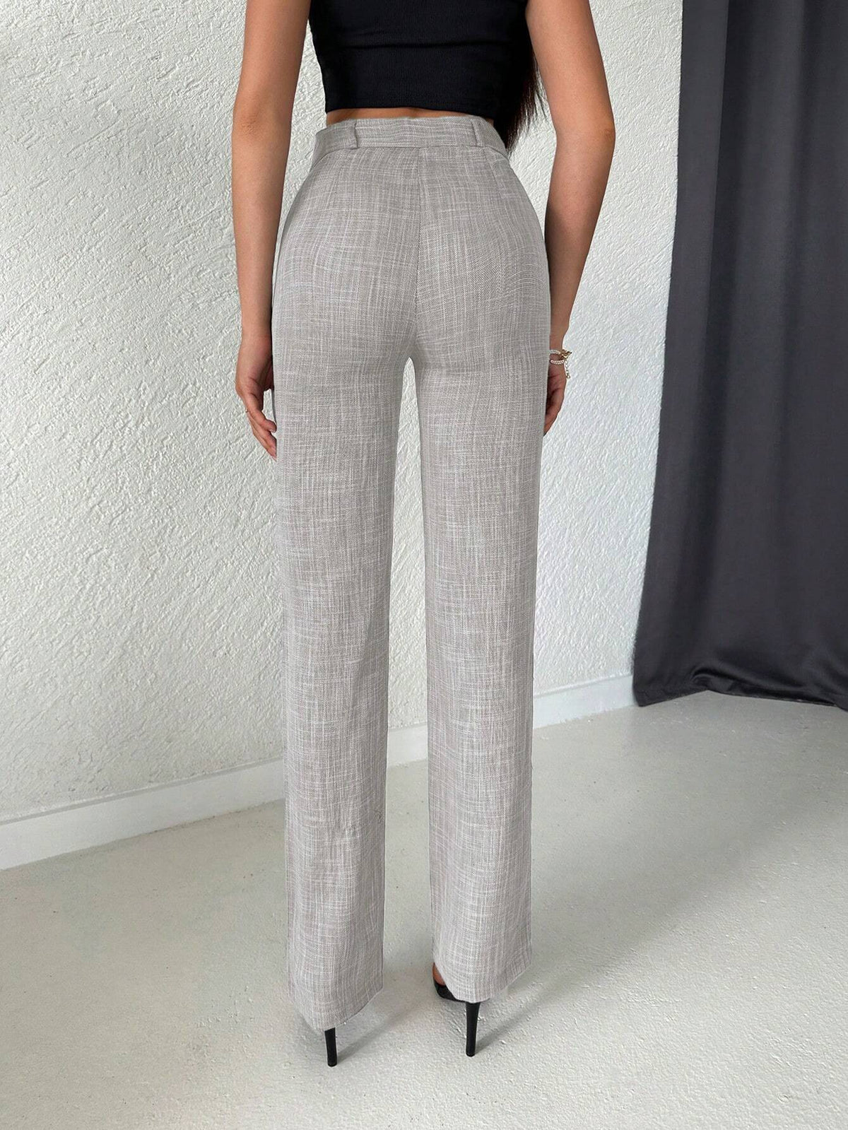 Pantaloni A Gamba Dritta Per Donne