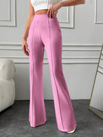 Pantalone A Palazzo A Vita Alta, Tinta Unita