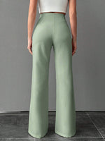 Pantalone A Palazzo A Vita Alta, Tinta Unita