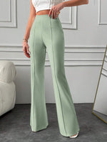 Pantalone A Palazzo A Vita Alta, Tinta Unita