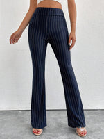 Pantaloni a zampa d'elefante in vita alta e lunghezza extra alta