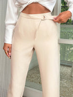 Pantaloni da donna con fibbia a parete