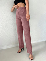 Pantaloni A Gamba Dritta Per Donne