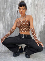 Pantaloni svasati occhielli con cintura